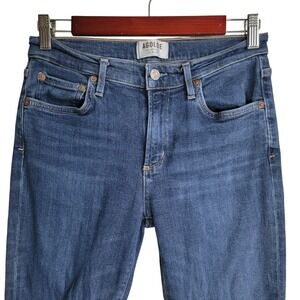 AGOLDE Mid Rise Skinny Cropped Jeans Size‎ 28 Dark Wash